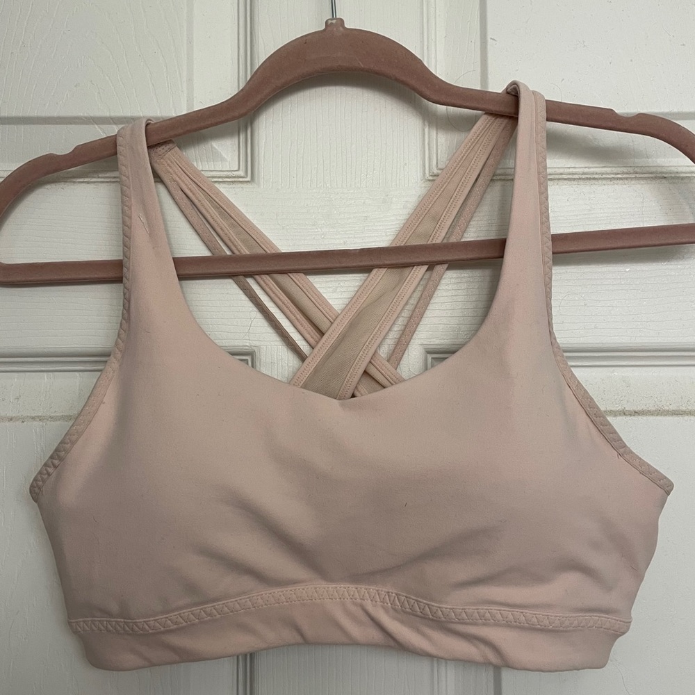 Athleta blush bunk sports bra